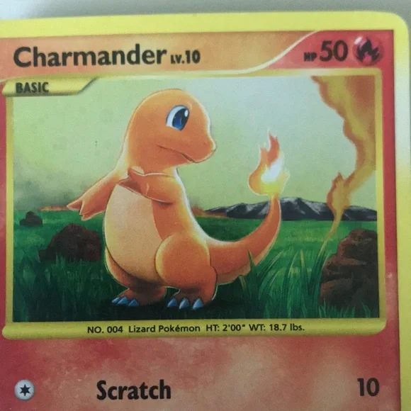 RARE Charmander Holographic Pokmon Card